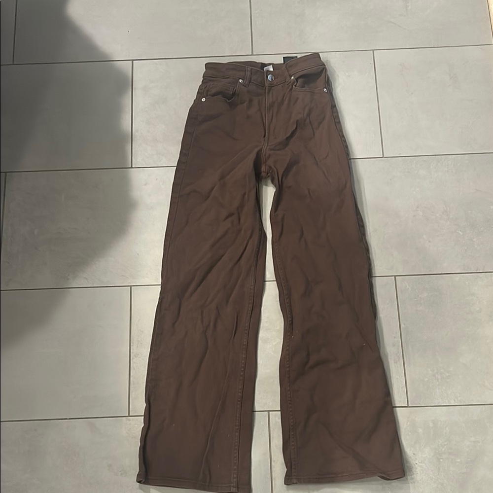 H&M women's Bootcut Jeans in Rich Brown